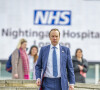 Epidémie de Coronavirus (Covid-19) - Matt Hancock, le secrétaire d'État britannique à la Santé et aux Services sociaux, lors de l'ouverture du NHS Nightingale Hospital au centre ExCel le 3 avril 2020 à Londres, Angleterre.