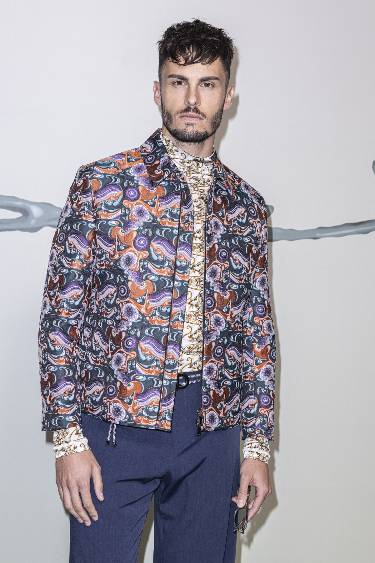 Photo : Baptiste Giabiconi Au Photocall Du Défilé De Mode Masculine Prêt-à-porter Printemps-été ...