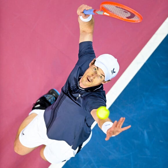 Andy Murray - Montpellier : Andy Murray éliminé par Egor Gerasimov au tournoi de Monpellier (7-6 (10/8), 6-1) à l'Open Sud de France, le 23 février 2021. © JB Autissier / Panoramic / Bestimage 