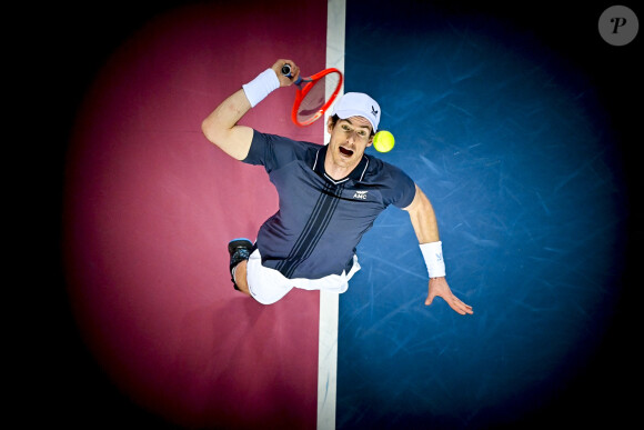 Andy Murray  - Montpellier : Andy Murray éliminé par Egor Gerasimov au tournoi de Monpellier (7-6 (10/8), 6-1) à l'Open Sud de France, le 23 février 2021. © JB Autissier / Panoramic / Bestimage 