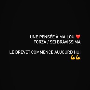 Message de Clotilde Courau à sa fille Luisa sur Instagram, le 28 juin 2021.