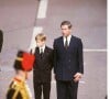 Le prince Charles et le prince Harry aux funérailles de l'abbye de Westminster. 