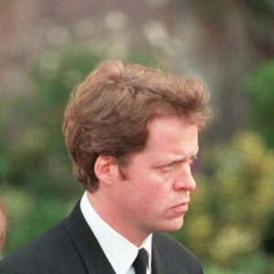 Earl Spencer, le prince Harry, le prince William et Charles aux funérailles de Lady Diana. 