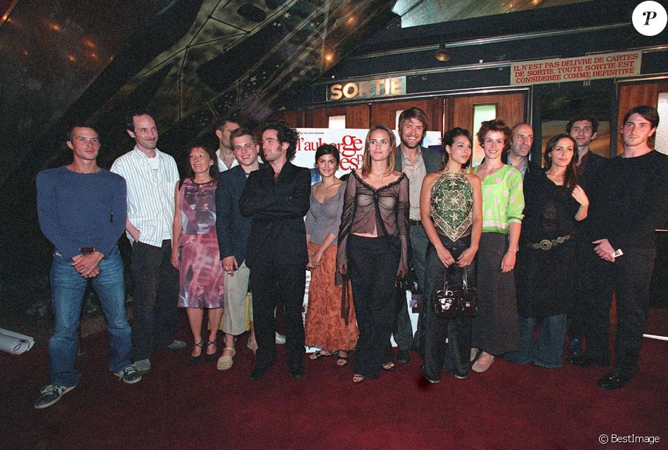 L'équipe du film "L'Auberge Espagnole" le jour de l'avant-première.
