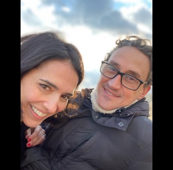 Cristina Brondo et son compagnon Diego Yaker sur Instagram. Le 14 février 2021.