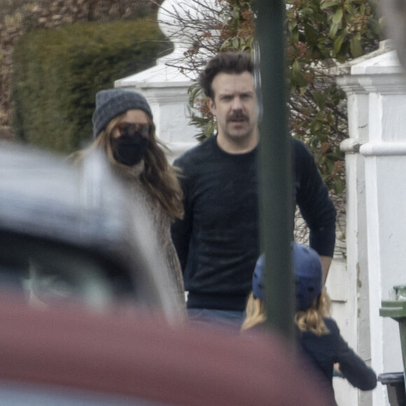 Exclusive - Olivia Wilde et Jason Sudeikis à Londres, le 7 mars 2021.