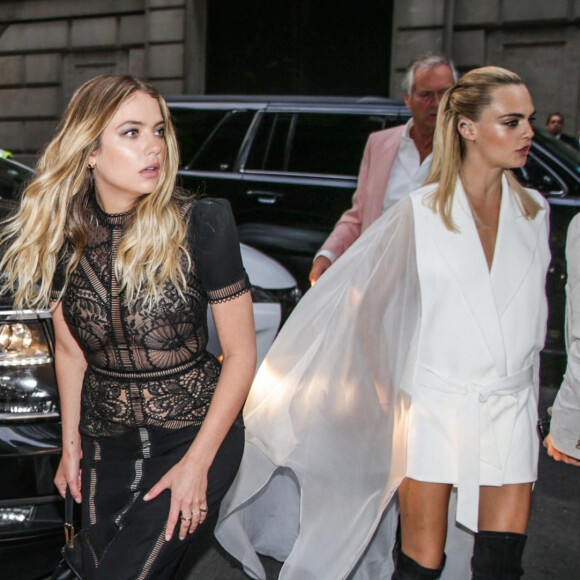 Cara Delevingne et sa compagne Ashley Benson - Arrivée des people au TrevorLIVE gala à New York au restaurant Cipriani Wall Street le 17 juin 2019.