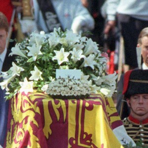 Charles Spencer, le prince Charles - Obsèques de Diana à Londres en 1997.