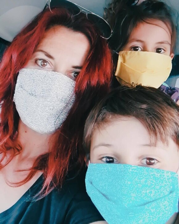 Aurélia de "L'amour est dans le pré" avec ses enfants, le 25 aout 2020, sur Instagram