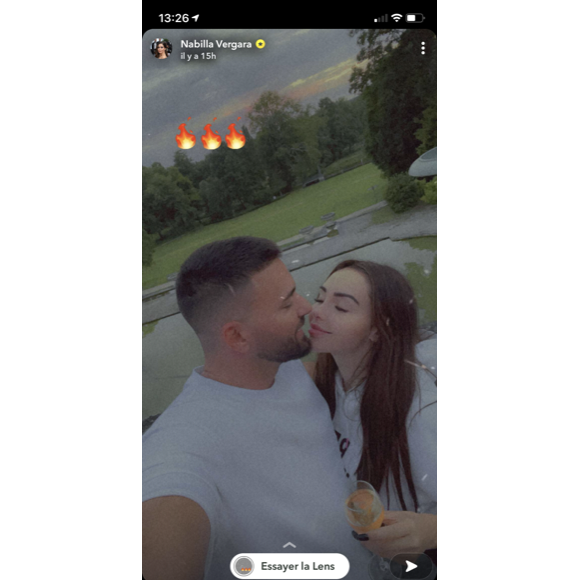 Nabilla et Thomas Vergara sont arrivés au château de Chantilly où aura lieu leur mariage - Snapchat