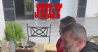 Jalil Lespert en famille à Marnes-la-Coquette. Le 5 juillet 2021.
