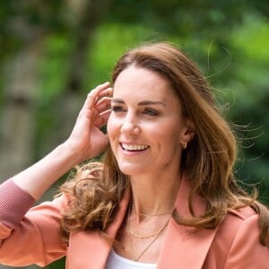 Kate Middleton, duchesse de Cambridge, visite le musée d'histoire naturelle de Londres. Le 22 juin 2021.