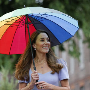 Kate Middleton, duchesse de Cambridge, arrive au palais de Kensington à Londres, Royaume Uni, le 18 juin 2021.