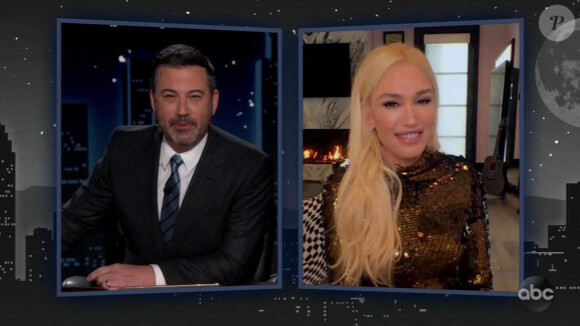 Gwen Stefani parle de son groupe "No Doubt" avec Jimmy Kimmel lors de l'émission "Jimmy Kimmel Live! Le 16 mars 2021.