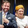 Guillaume et Stéphanie de Luxembourg en tournée avec Charles : l'adorable prince séduit son monde !