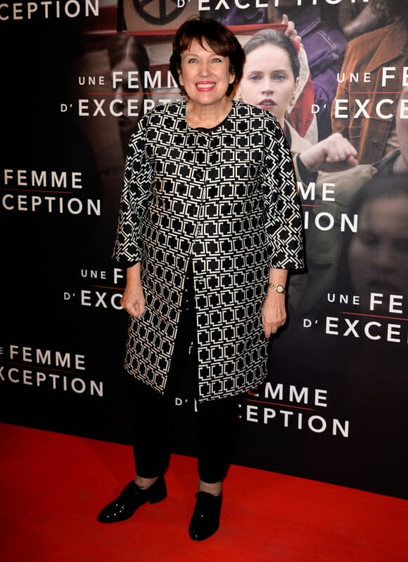 Roselyne Bachelot - Avant-première du film "Une femme d'Exception" au cinéma Gaumont Opéra Capucines à Paris, le 4 décembre 2018. 