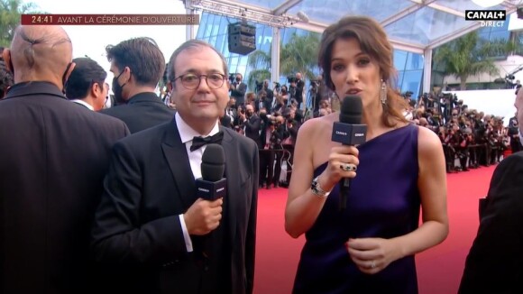 Laurie Cholewa adresse un tendre message à Laurent Weil en direct sur Canal+, pour la montée des marches du Festival de Cannes