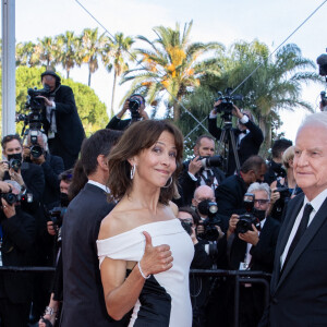 Sophie Marceau (habillée en Céline), André Dussollier - Montée des marches du film " Tout s'est bien passé " lors du 74ème Festival International du Film de Cannes. Le 7 juillet 2021 © Borde-Jacovides-Moreau / Bestimage