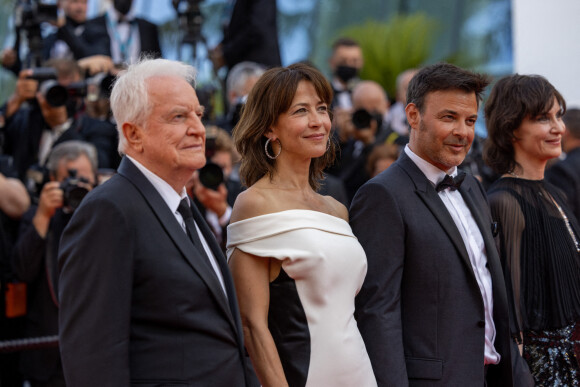 André Dussollier, Sophie Marceau, François Ozon, Géraldine Pailhas - Montée des marches du film " Tout s'est bien passé " lors du 74ème Festival International du Film de Cannes. Le 7 juillet 2021 © Borde-Jacovides-Moreau / Bestimage