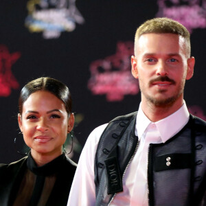 Christina Milian enceinte et son compagnon Matt Pokora (M. Pokora) - 21ème édition des NRJ Music Awards au Palais des festivals à Cannes le 9 novembre 2019. 