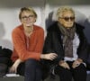 Claude Chirac et sa mère Bernadette Chirac au stade Léo Lagrange de Poissy, France, le 11 Octobre 2017. 