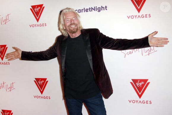 Richard Branson à la soirée Virgin Voyages Scarlet Night au théâtre PlayStation à New York, le 14 février 2019 