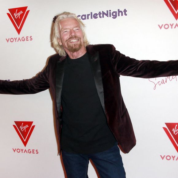 Richard Branson à la soirée Virgin Voyages Scarlet Night au théâtre PlayStation à New York, le 14 février 2019 