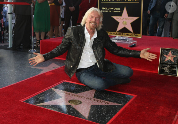 Sir Richard Branson - Sir Richard Branson reçoit son étoile sur le Walk Of Fame à Hollywood, le 16 octobre 2018
