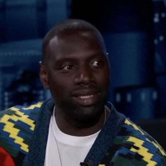 Omar Sy sur le plateau de l'émission "Jimmy Kimmel Live" pour la promotion de la deuxième saison de la série "Arsène Lupin" (Netflix). Los Angeles. Le 15 juin 2021. 