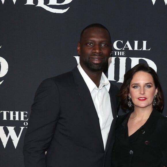 Omar Sy, Hélène Sy - Photocall de la première du film L'Appel de la forêt (The call of the wild) à Los Angeles le 13 février 2020. 