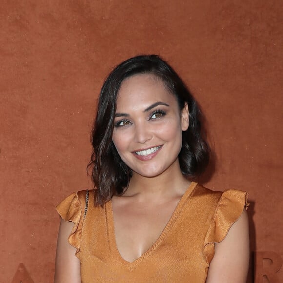 Valérie Bègue (Miss France 2008) au village des Internationaux de Tennis de Roland Garros à Paris le 7 juin 2018, jour 12. © Cyril Moreau / Bestimage  Celebs at french open Roland Garros on june 7th 2018 