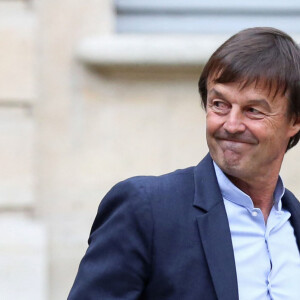 Nicolas Hulot et sa femme Florence Lasserre - Passation de pouvoir entre le ministre de la Transition Ecologique et Solidaire et son successeur François de Rugy. Paris, le 4 septembre 2018. © Stéphane Lemouton / Bestimage