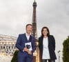 Exclusif - Stéphane Bern et Anne Hidalgo (maire de Paris) lors de l'évènement "Le Concert de Paris" depuis le Champ-de-Mars à l'occasion de la Fête Nationale du 14 Juillet 2021. © Perusseau-Veeren/Bestimage