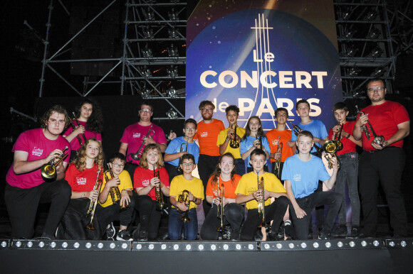 Exclusif - Orchestre à l'Ecole lors de l'évènement "Le Concert de Paris" depuis le Champ-de-Mars à l'occasion de la Fête Nationale du 14 Juillet 2021.  © Perusseau-Veeren/Bestimage