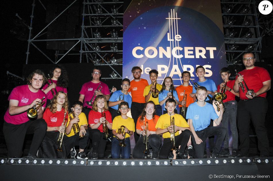 Exclusif - Orchestre à l'Ecole lors de l'évènement "Le Concert de Paris" depuis le Champ-de-Mars à l'occasion de la Fête Nationale du 14 Juillet 2021. © Perusseau-Veeren/Bestimage