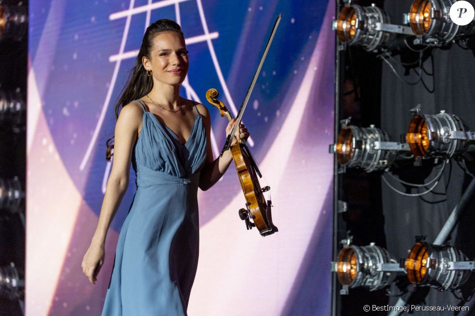 Exclusif - Raphaëlle Moreau lors de l'évènement "Le Concert de Paris" depuis le Champ-de-Mars à l'occasion de la Fête Nationale du 14 Juillet 2021. © Perusseau-Veeren/Bestimage