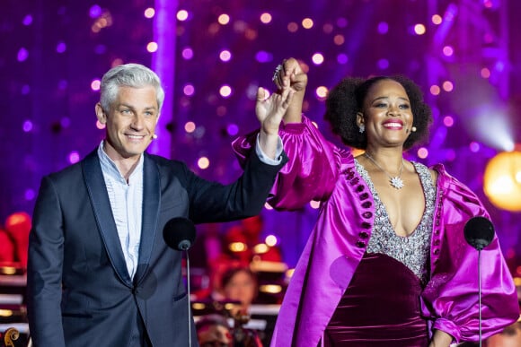 Exclusif - Edwin Crossley-Mercer et Pretty Yende lors de l'évènement "Le Concert de Paris" depuis le Champ-de-Mars à l'occasion de la Fête Nationale du 14 Juillet 2021. © Perusseau-Veeren/Bestimage