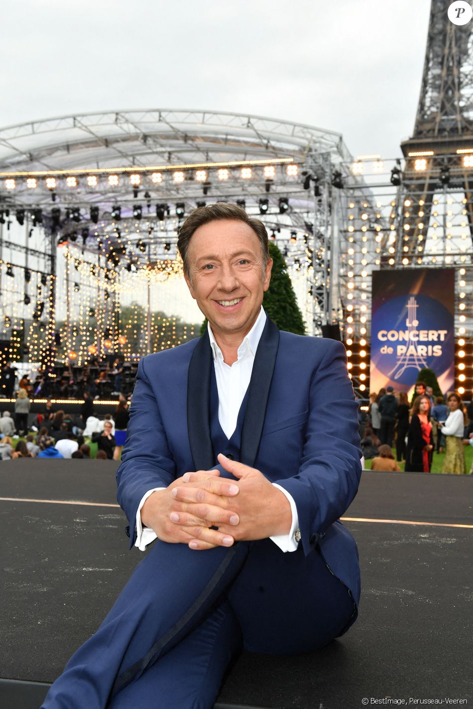 Exclusif - Stéphane Bern en backstage lors de l'évènement "Le Concert de Paris" depuis le Champ-de-Mars à l'occasion de la Fête Nationale du 14 Juillet 2021. © Perusseau-Veeren/Bestimage