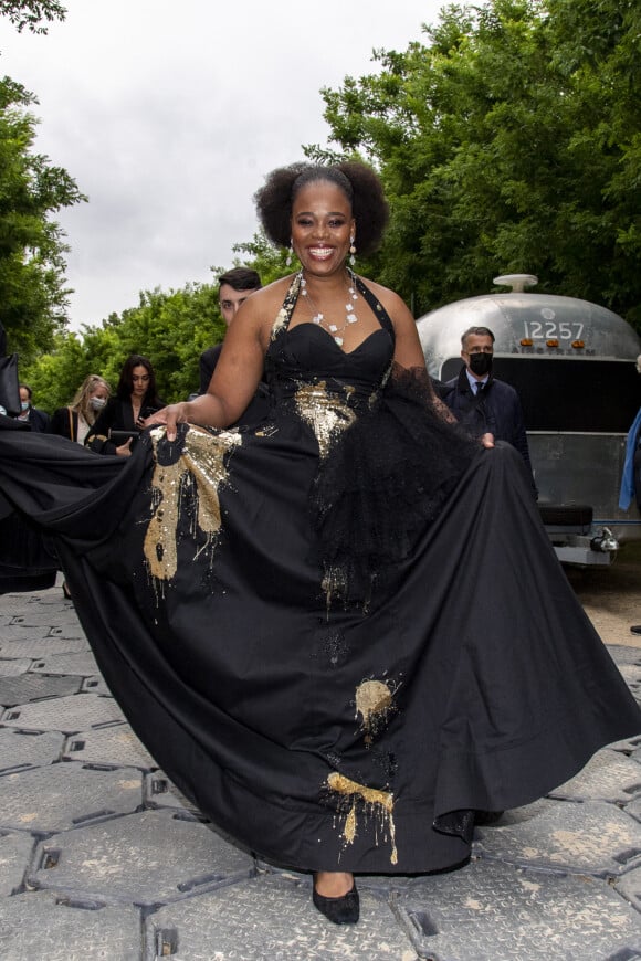 Exclusif - Pretty Yende en backstage lors de l'évènement "Le Concert de Paris" depuis le Champ-de-Mars à l'occasion de la Fête Nationale du 14 Juillet 2021. © Perusseau-Veeren/Bestimage