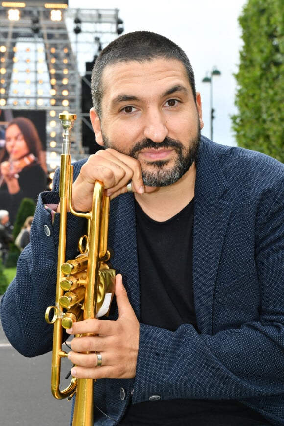 Exclusif - Ibrahim Maalouf en backstage lors de l'évènement "Le Concert de Paris" depuis le Champ-de-Mars à l'occasion de la Fête Nationale du 14 Juillet 2021. © Perusseau-Veeren/Bestimage