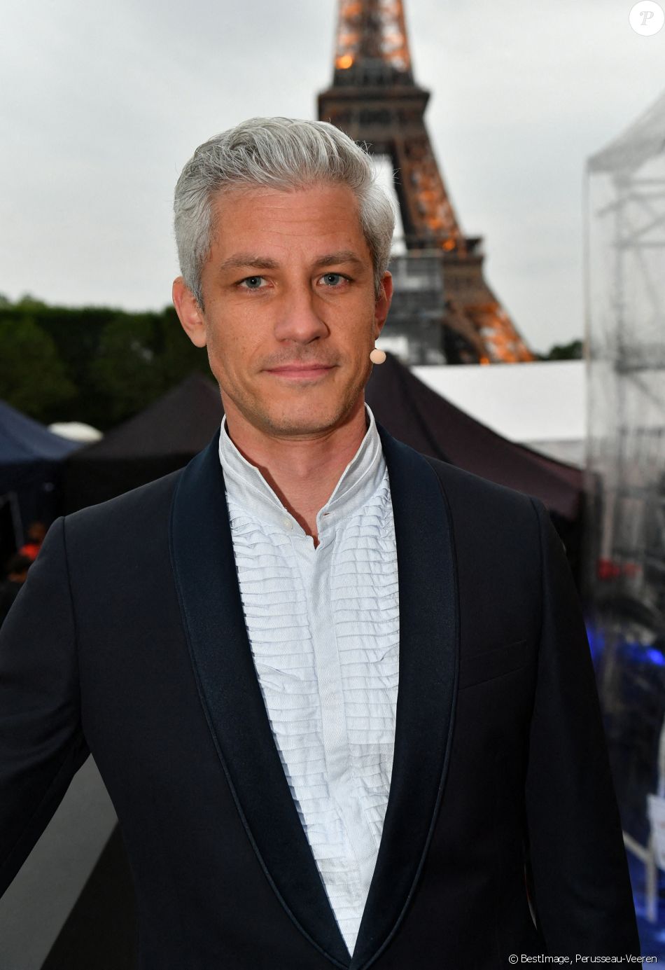 Exclusif - Edwin Crossley-Mercer en backstage lors de l'évènement "Le Concert de Paris" depuis le Champ-de-Mars à l'occasion de la Fête Nationale du 14 Juillet 2021.© Perusseau-Veeren/Bestimage