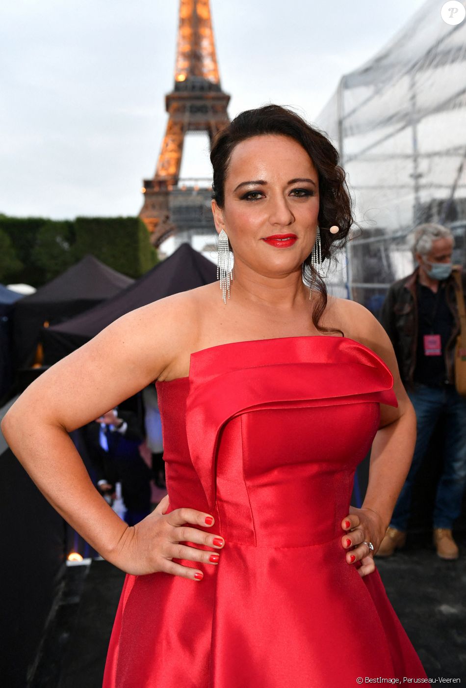 Exclusif - Clémentine Margaine en backstage lors de l'évènement "Le Concert de Paris" depuis le Champ-de-Mars à l'occasion de la Fête Nationale du 14 Juillet 2021. © Perusseau-Veeren/Bestimage
