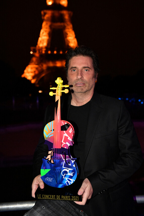 Exclusif - Richard Orlinski en backstage lors de l'évènement "Le Concert de Paris" depuis le Champ-de-Mars à l'occasion de la Fête Nationale du 14 Juillet 2021.  © Perusseau-Veeren/Bestimage