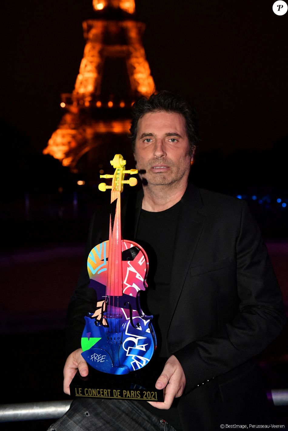 Exclusif - Richard Orlinski en backstage lors de l'évènement "Le Concert de Paris" depuis le Champ-de-Mars à l'occasion de la Fête Nationale du 14 Juillet 2021. © Perusseau-Veeren/Bestimage
