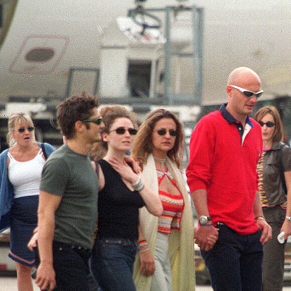 Elsa Lunghini, Frank Leboeuf et Bixente Lizarazu - Hommage de la France aux Bleus. Paris.