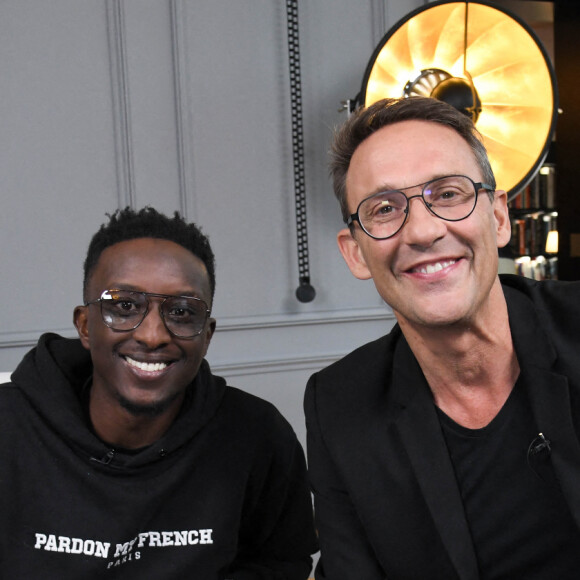 Ahmed Sylla et Julien Courbet - Personnalités à la soirée "Football Palace" à l'Hôtel Barrière Le Fouquet's Paris pour BarrièreBet. Le 23 juin 2021 © Coadic Guirec / Bestimage