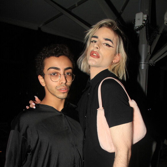 Exclusif - Bilal Hassani et Lucas Dorable - Soirée Hot Spot au Centre Georges Pompidou à Paris, le 21 juin 2021. © Baldini/Bestimage