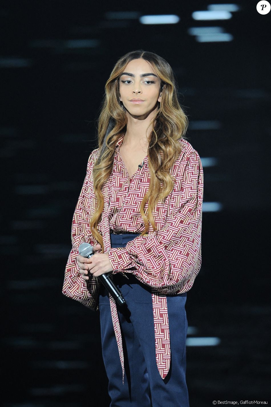 Bilal Hassani - Enregistrement de l'émission "Duos Mystères" à la Seine Musicale à Paris. Le 1er février 2021. © Gaffiot-Moreau / Bestimage