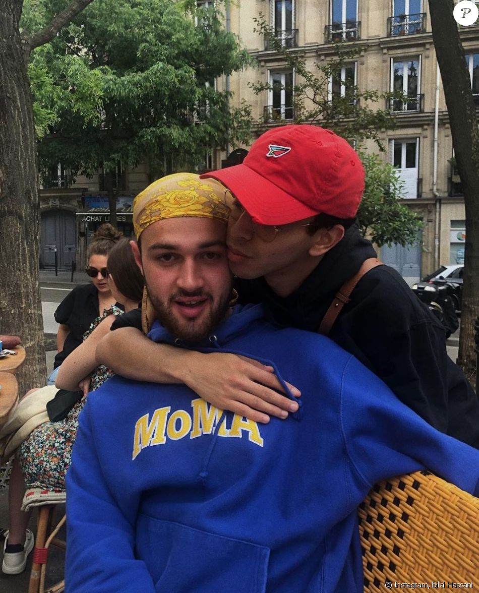 Bilal Hassani et Cassem Jebrouni sur Instagram. Le 6 juin 2021.