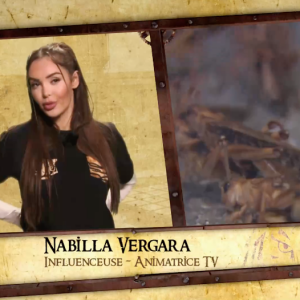 Nabilla dans Fort Boyard le 17 juillet 2021.